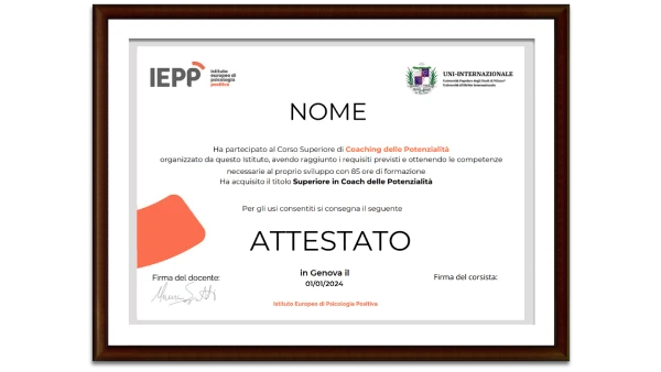 Certificazione Superiore in Coaching